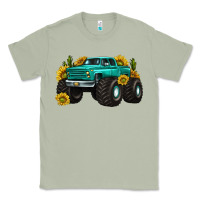 Matcha monster truck with sunflower western Classic Tee - texasbilliewilder