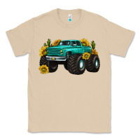 Mushroom monster truck with sunflower western Classic Tee - texasbilliewilder