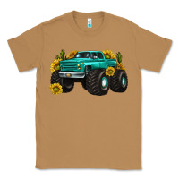 Toasted Coconut monster truck with sunflower western Classic Tee - texasbilliewilder