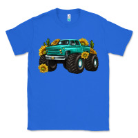 True Royal monster truck with sunflower western Classic Tee - texasbilliewilder