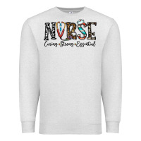 Oatmeal Heather nurse caring strong essential Premium Sweatshirt - CowhideDigitalArt