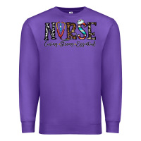 Purple nurse caring strong essential Premium Sweatshirt - CowhideDigitalArt