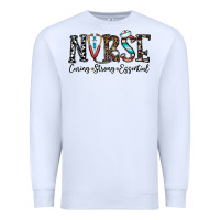 White nurse caring strong essential Premium Sweatshirt - CowhideDigitalArt