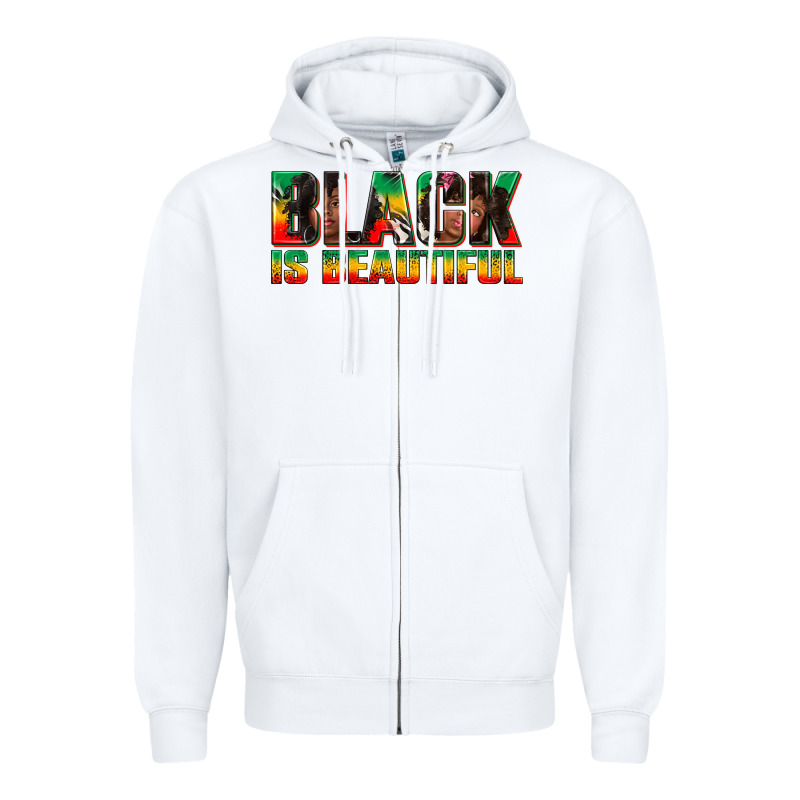 Black Is Beautiful Juneteenth Zipper Hoodie by texasbilliewilder | Teevron