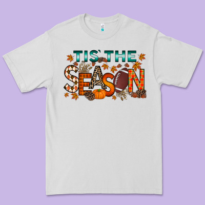Tis The Season Football Premium Tee Designed By Racoondesign
