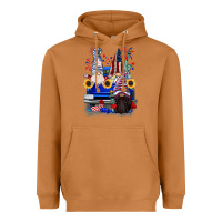 Meerkat 4th of July gnomes truck Heavyweight Hoodie - CowGirlArtShop