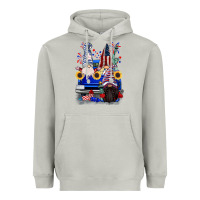 Moon Dust 4th of July gnomes truck Heavyweight Hoodie - CowGirlArtShop