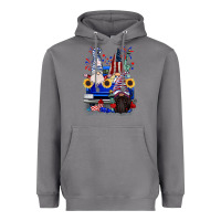 Storm 4th of July gnomes truck Heavyweight Hoodie - CowGirlArtShop