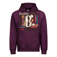 Mauve Wine baseball Urban Hoodie - MaliasSmallBusiness