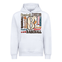 White baseball Urban Hoodie - MaliasSmallBusiness