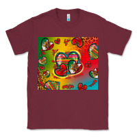 Burgundy mexico hearts Classic Tee - Zillion Design Studio