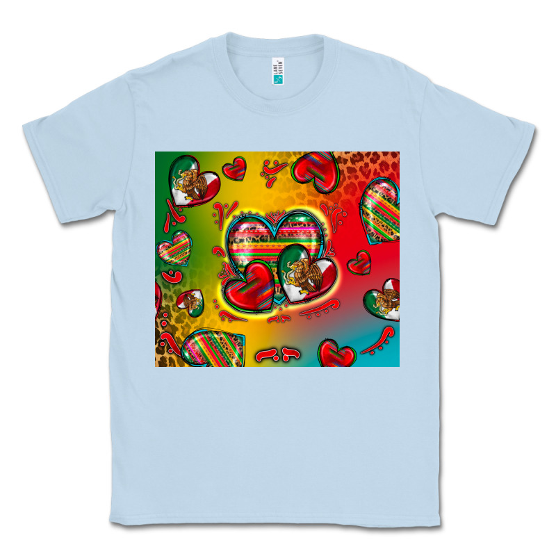 Mexico Hearts Classic Tee by Zillion Design Studio | Teevron