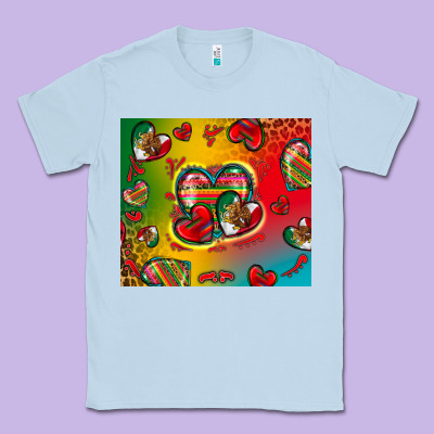 Mexico Hearts Classic Tee Designed By Zillion Design Studio