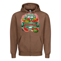 Chestnut watermelon truck Zipper Hoodie - Zillion Design Studio