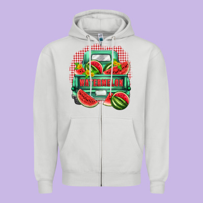 Watermelon Truck Zipper Hoodie Designed By Zillion Design Studio