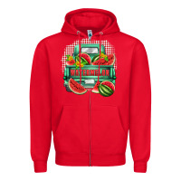 Red watermelon truck Zipper Hoodie - Zillion Design Studio
