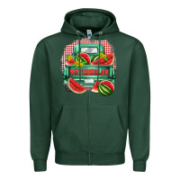 Sports Green watermelon truck Zipper Hoodie - Zillion Design Studio