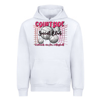 White volleyball mom Urban Hoodie - MaliasSmallBusiness