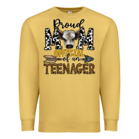 Antique Gold proud mom official of an teenager Premium Sweatshirt - CowhideDigitalArt