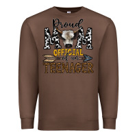 Chestnut proud mom official of an teenager Premium Sweatshirt - CowhideDigitalArt
