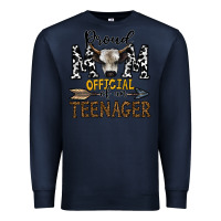 Navy proud mom official of an teenager Premium Sweatshirt - CowhideDigitalArt