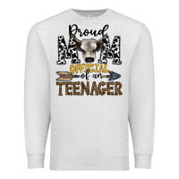 Oatmeal Heather proud mom official of an teenager Premium Sweatshirt - CowhideDigitalArt