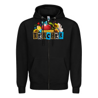 Black teacher Zipper Hoodie - Zillion Design Studio