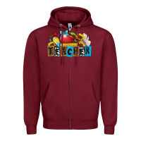 Burgundy teacher Zipper Hoodie - Zillion Design Studio