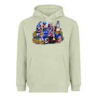 Matcha 4th of July gnomes with truck Heavyweight Hoodie - CowGirlArtShop