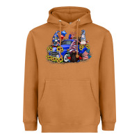 Meerkat 4th of July gnomes with truck Heavyweight Hoodie - CowGirlArtShop