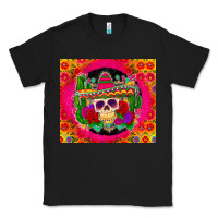 Black mexican skull Classic Tee - Zillion Design Studio