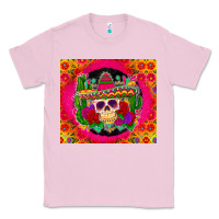 Bubblegum Pink mexican skull Classic Tee - Zillion Design Studio