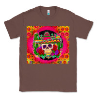 Chestnut mexican skull Classic Tee - Zillion Design Studio