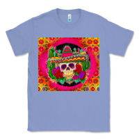 Colony Blue mexican skull Classic Tee - Zillion Design Studio