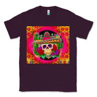 Plum mexican skull Classic Tee - Zillion Design Studio