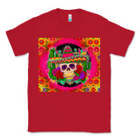 Red mexican skull Classic Tee - Zillion Design Studio