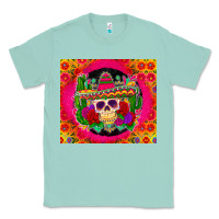 Seafoam mexican skull Classic Tee - Zillion Design Studio