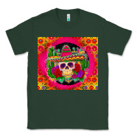 Sports Green mexican skull Classic Tee - Zillion Design Studio