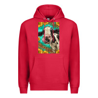 Cardinal Western Holstein Cow Premium Hoodie - LillyAllenDesigns