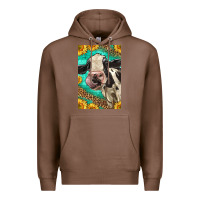 Chestnut Western Holstein Cow Premium Hoodie - LillyAllenDesigns