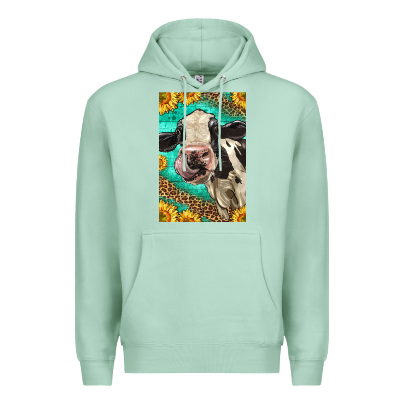 Western Holstein Cow Premium Hoodie by LillyAllenDesigns | Teevron