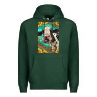 Sports Green Western Holstein Cow Premium Hoodie - LillyAllenDesigns