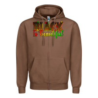 Chestnut black is beautiful juneteenth Zipper Hoodie - texasbilliewilder