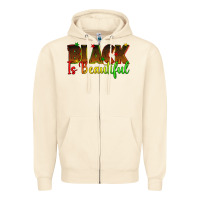 Sandshell black is beautiful juneteenth Zipper Hoodie - texasbilliewilder