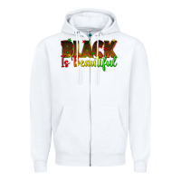 White black is beautiful juneteenth Zipper Hoodie - texasbilliewilder