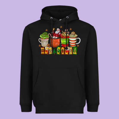 Hot Cocoa Heavyweight Hoodie Designed By Cowhidedigitalart