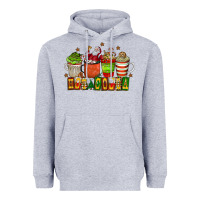 Heather Grey hot cocoa Heavyweight Hoodie - CowhideDigitalArt