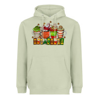 Matcha hot cocoa Heavyweight Hoodie - CowhideDigitalArt