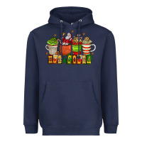 Navy hot cocoa Heavyweight Hoodie - CowhideDigitalArt