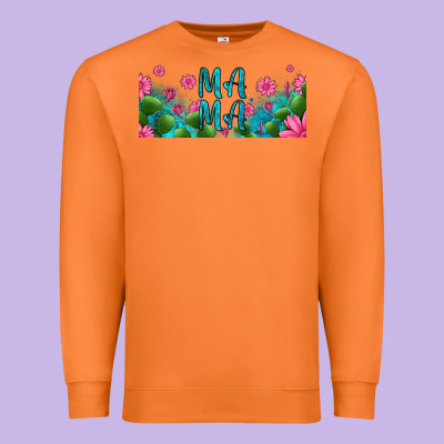 Cactus And Flowers Mama Libbey Glass Premium Sweatshirt Designed By Hra Design Shop